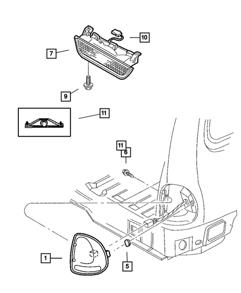 Lamps - Front, Rear and Courtesy for 2003 Dodge Durango #1