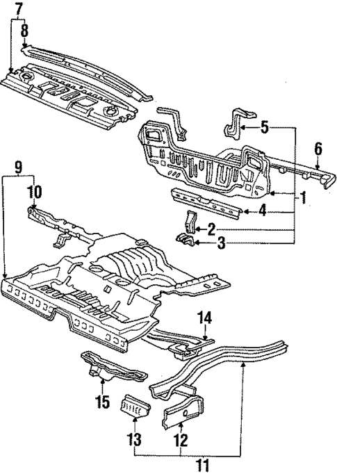 Rear Body for 1988 Honda Accord #1