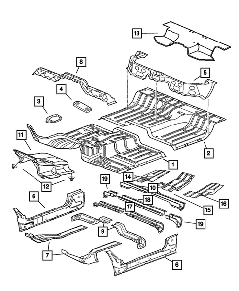 Floor Pans for 2007 Dodge Ram 2500 #1