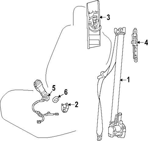 Front Seat Belts for 2024 Toyota Prius Prime #0
