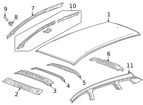 Roof & Components for 2019 Buick Regal TourX #0