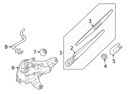 Wiper & Washer Components for 2016 Nissan Murano #1