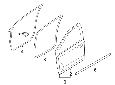 Door & Components for 2015 Lincoln MKX #0