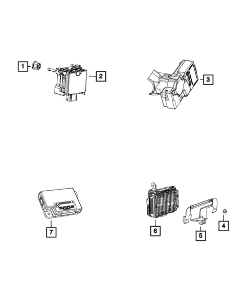 Keys, Modules and Engine Controllers for 2016 Jeep Renegade #2