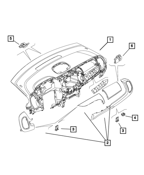 Instrument Panel for 2015 Fiat 500L #1