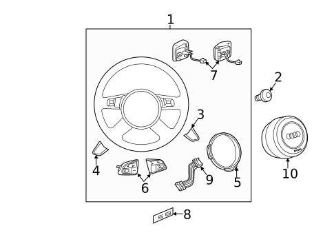 Steering Wheel & Trim for 2014 Audi RS7 #1