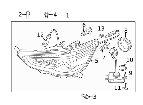 Bulbs - Chassis for 2015 Mitsubishi Outlander Sport #0