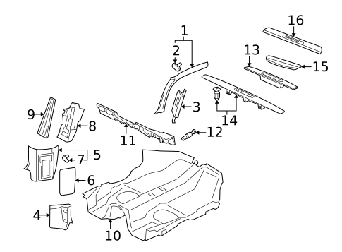 Interior Trim - Pillars for 2011 Porsche 911 #0