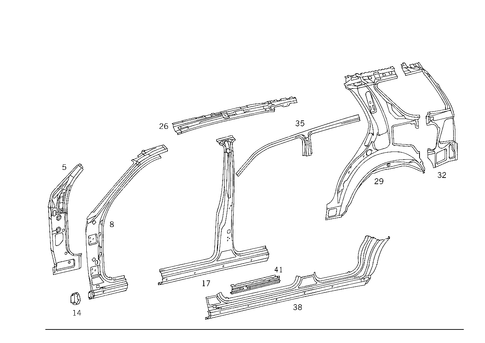 Side Panels for 2003 Mercedes-Benz ML55 AMG #1