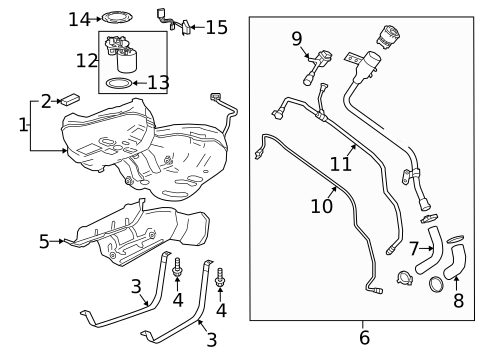Fuel System Components for 2017 Buick LaCrosse #1