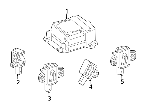 Air Bag Components for 2016 Mercedes-Benz GLA250 #1