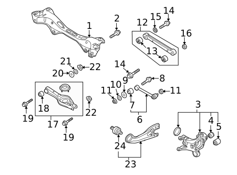 Rear Suspension for 2012 Hyundai Tucson #2