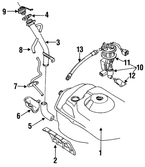 Fuel System Components for 1993 Dodge Stealth #0