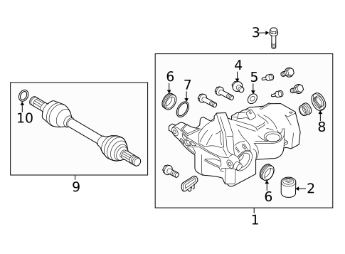 Rear Axle for 2007 Volvo S40 #0