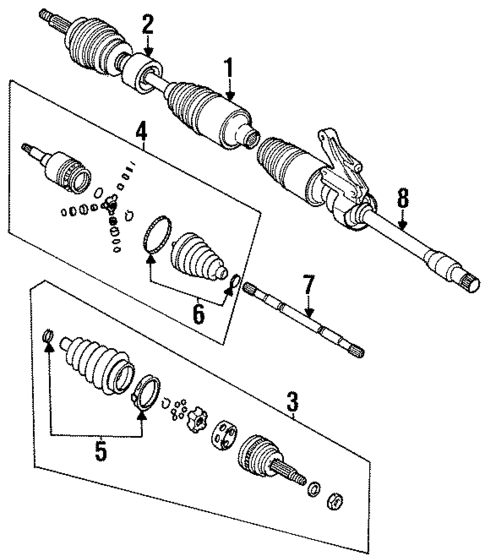 Drive Axles for 1996 Saturn SL1 #0