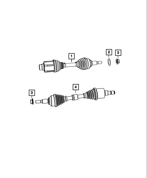 Front Axle Drive Shafts for 2013 Dodge Journey #0