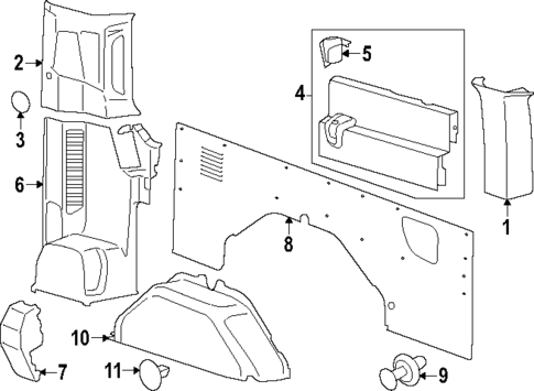 Interior Trim - Side Panel for 2021 Ford Transit-150 #19