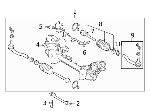 Steering Gear & Linkage for 2019 INFINITI Q50 #1