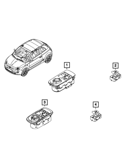 Switches for 2024 Fiat 500E #3