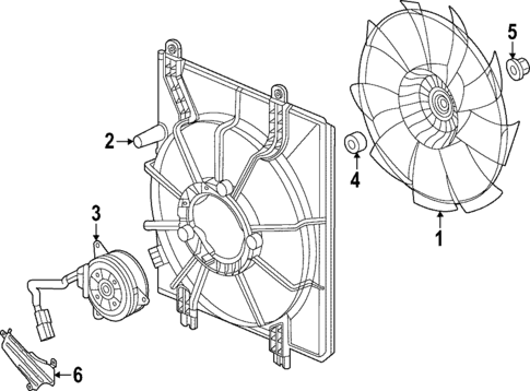 Cooling Fan for 2024 Honda Civic #0