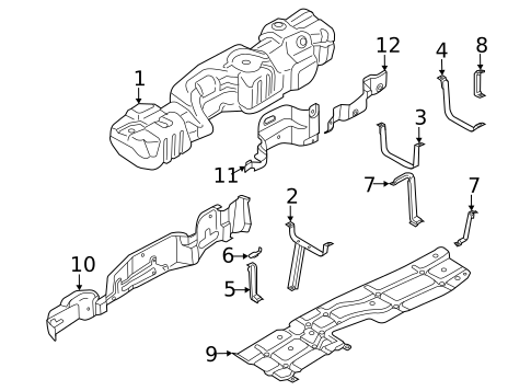 Fuel System Components for 2022 Ford F-250 Super Duty #1