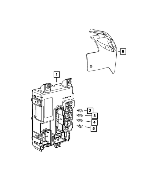 Power Distribution Center, Fuse Block, Junction Block, Relays and Fuses for 2015 Fiat 500 #2