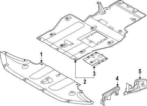 Under Cover & Splash Shields for 2025 Genesis GV80 Coupe #0