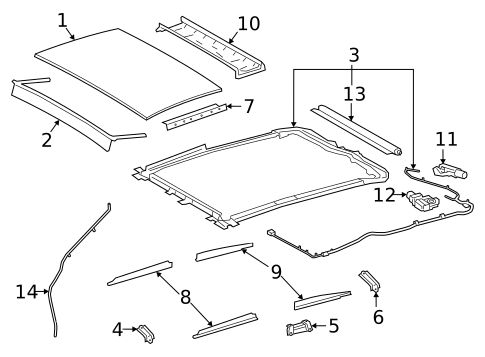 Sunroof for 2020 Lexus ES300h #0