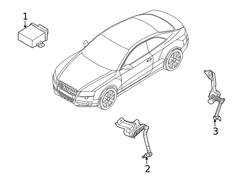 Headlamp Components for 2012 Audi A4 Quattro #3