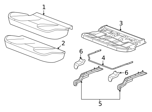 Rear Seat Components for 2014 Chevrolet Equinox #2