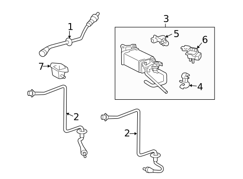 Emission Components for 2003 Lexus SC430 #0