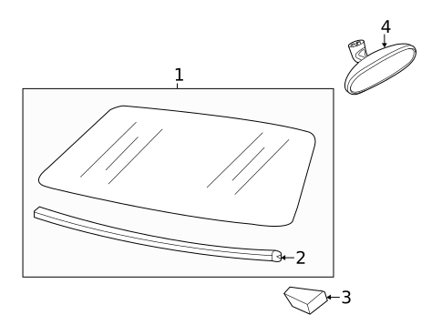 Glass - Windshield for 2016 Volkswagen Beetle #0