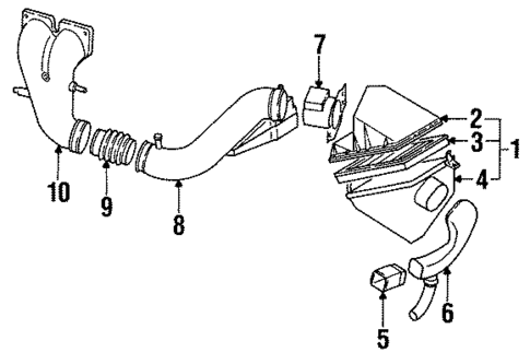 Air Intake for 1989 Nissan Maxima #0