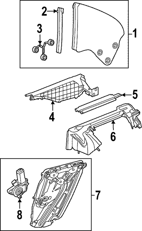 Quarter Window for 2023 Mercedes-Benz SL55 AMG #0