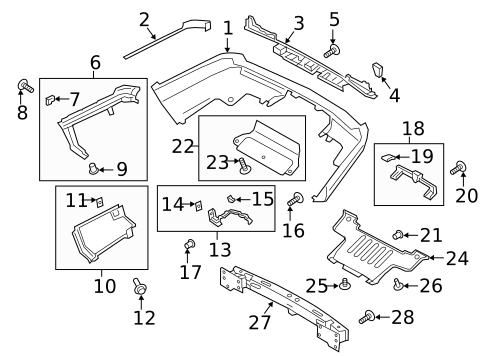 Bumper & Components - Rear for 2019 Land Rover Range Rover #3