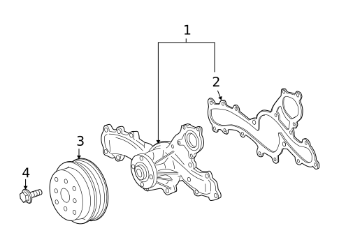 Water Pump for 2011 Lexus RX350 #0