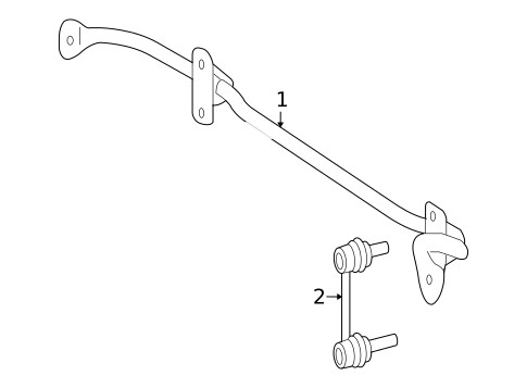 Stabilizer Bar & Components for 2008 Mercedes-Benz ML320 #1