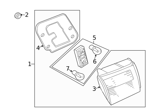 Tail Lamps for 2005 Saab 9-5 #3