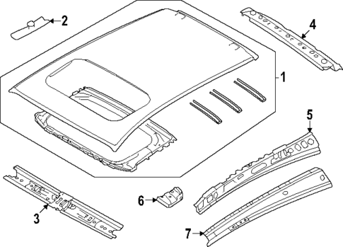 Roof & Components for 2024 Subaru Crosstrek #1
