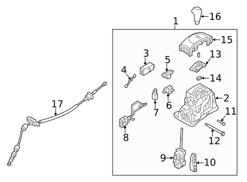 Shifter Housing for 2016 Hyundai Veloster #1