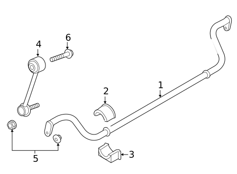 Stabilizer Bar & Components for 2012 Porsche Panamera #3