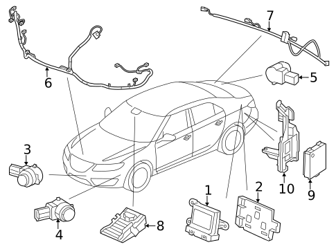 Parking Aid for 2010 Saab 9-5 #2