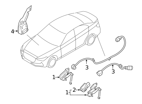 Headlamp Components for 2019 Genesis G70 #2
