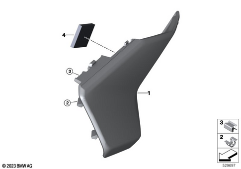 Motorcycle Trim Section, Windshield for 2023 BMW-Motorrad R 1300 GS #11