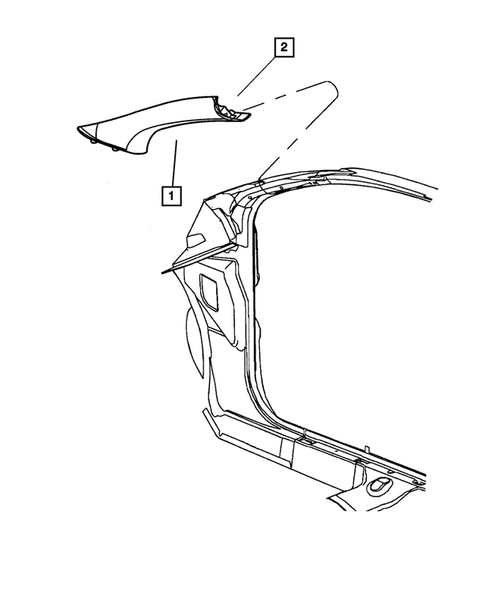 Panel, Moldings, Scuff Plates for 2005 Dodge Neon #4