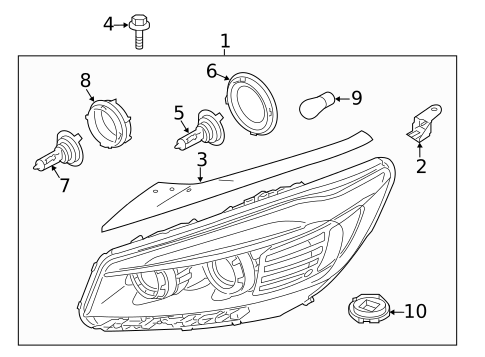 Bulbs - Chassis for 2019 Kia Sorento #0