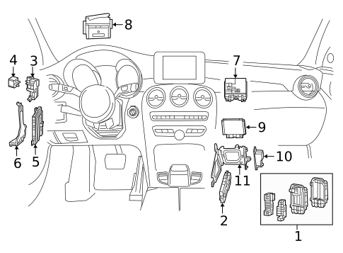 Controls for 2021 Mercedes-Benz C63 AMG #0