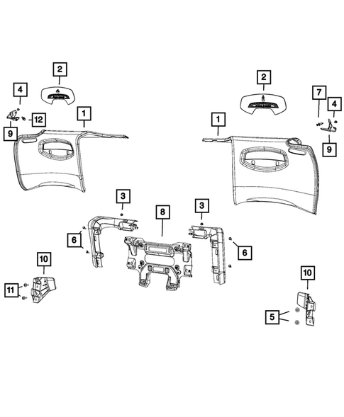 Panels-Moldings-Scuff Plates, Pillar, Cowl, 1/4 Panel Trim and Cargo Covers for 2017 Dodge Viper #1