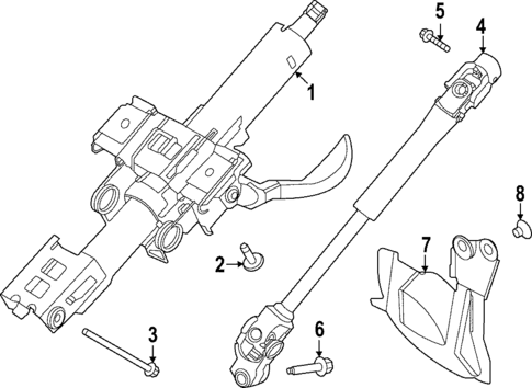 Steering Column Assembly for 2021 Nissan Versa #2