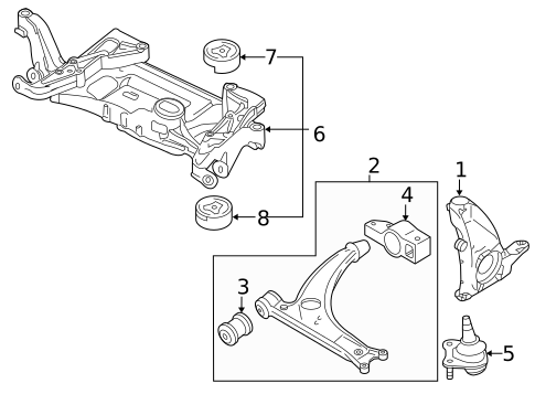 Suspension Components for 2008 Volkswagen Passat #1